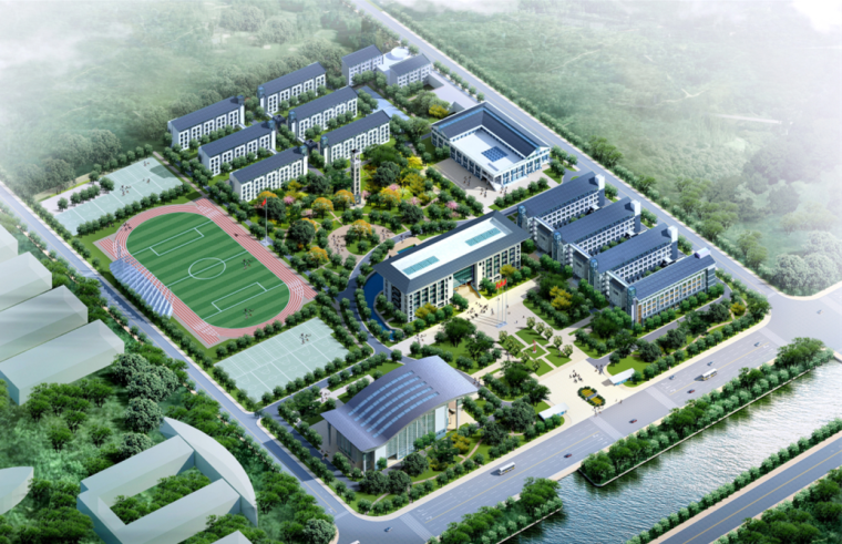 上海复兴高级中学建筑设计资料下载-[连云港]高级中学建筑设计文本