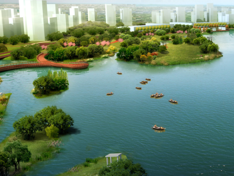 居住型景观规划设计资料下载-[江苏]南通市经济技术开发区核心区域景观规划（带状，水绿渗透）