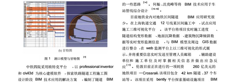 隧道工程BIM应用现状与存在问题综述_4