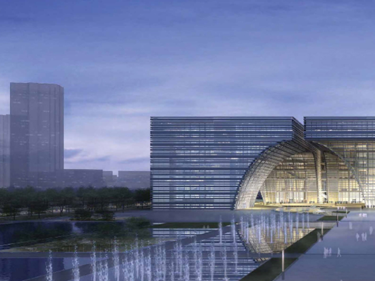 常州市城市设计资料下载-[江苏]常州市“三馆一中心”建筑方案设计