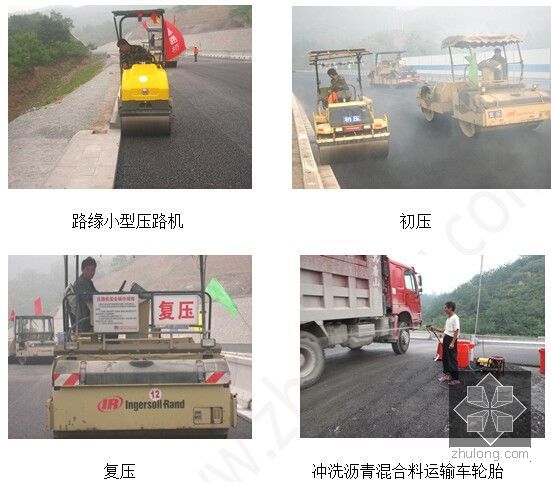 [河北]高速公路工程施工标准化工序要点及措施620页（路桥隧安全生产 样板图片）-路面碾压