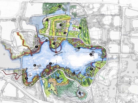 滨湖公园景观规划设计资料下载-[浙江]滨湖城市生态景区景观规划设计方案