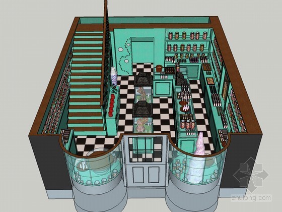 sketchup模型商店资料下载-商店展示SketchUp模型下载