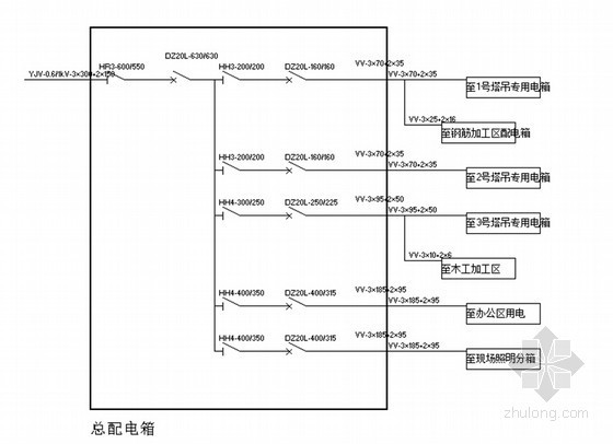 住宅楼施工现场平面布置图资料下载-[天津]剪力墙结构住宅楼工程临时用电施工方案