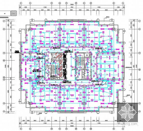 [安徽]综合客运站建筑及安装工程量清单计价实例(含全套图纸)-电气平面图