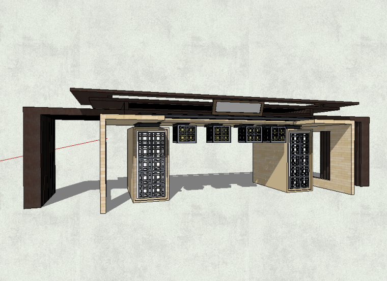 新中式戏台建筑CAD资料下载-新中式风格建筑模式设计
