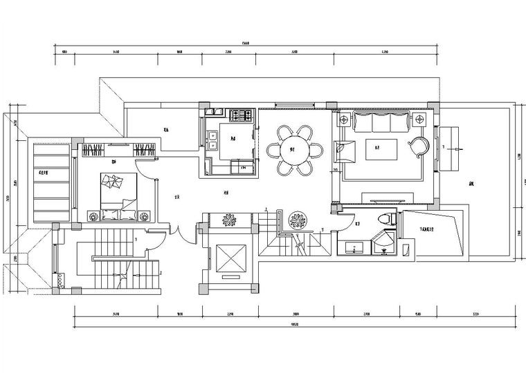 法式施工图纸资料下载-[浙江]杭州昆仑府220方现代法式样板房施工图设计（CAD+实景图）