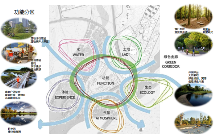 [河北]禅墨水韵生态湿地景观概念方案-功能分区