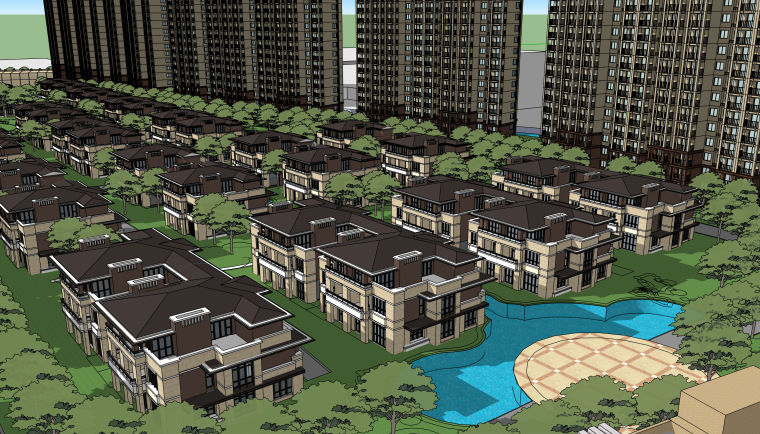 多层住宅小区园林设计资料下载-多层高层住宅小区