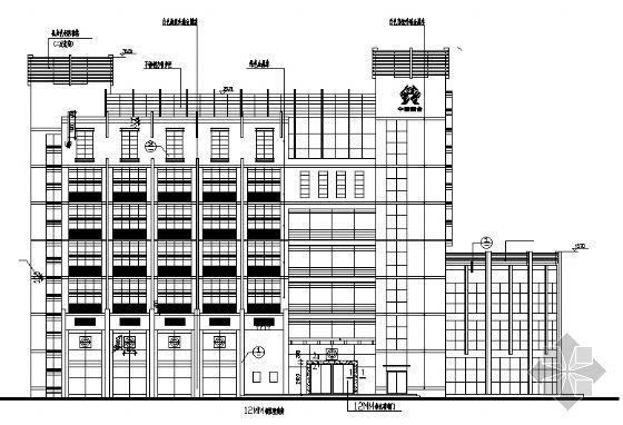综合办公楼建筑施工资料下载-银行综合办公楼建筑施工图