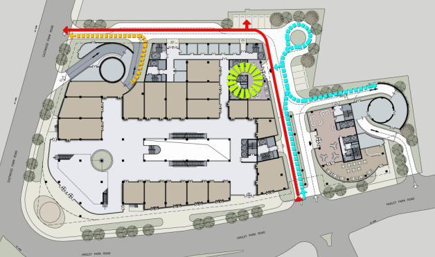 [国外]知名超高层双子塔式帆船状办公楼建筑设计方案文本-知名超高层双子塔式帆船状办公楼建筑分析图