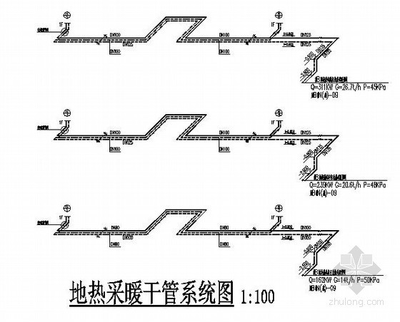 [黑龙江]高级住宅小区采暖施工图(节能建筑)- 