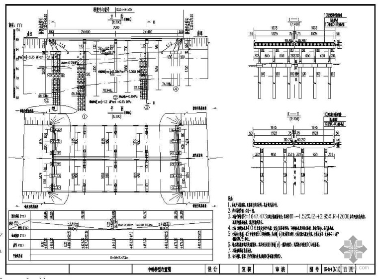 中桥承台资料下载-某中桥设计图