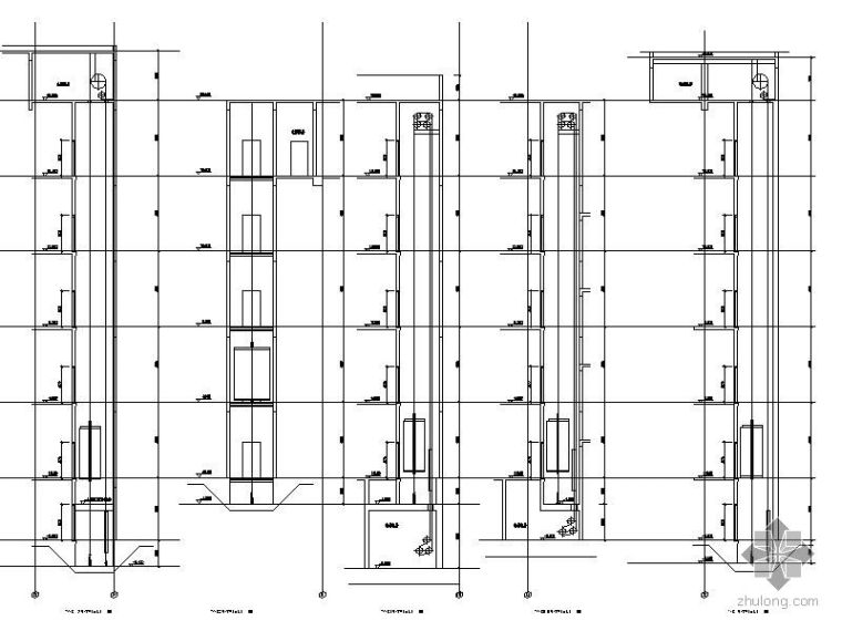 45米高钢结构电梯井道资料下载-客货电梯井道大样图
