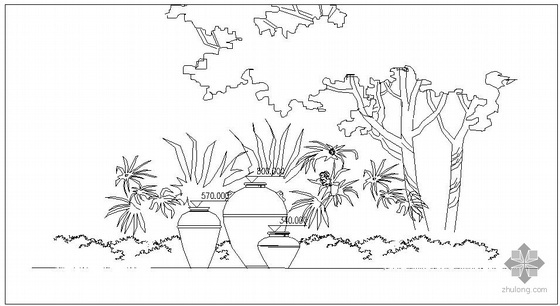 别墅庭院植物施工图资料下载-别墅庭院景观设计施工图