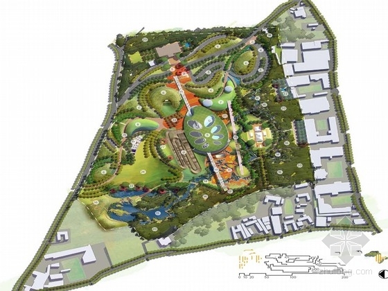 运动公园规划设计资料下载-[台湾]游戏运动主题公园景观规划方案