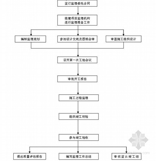 [江苏]大型液化天然气接收站工程监理规划（113页pdf）-施工阶段监理工作总程序 