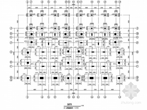 异形柱别墅图纸资料下载-[湖北]三层异形柱框架结构别墅结构施工图（坡屋顶）