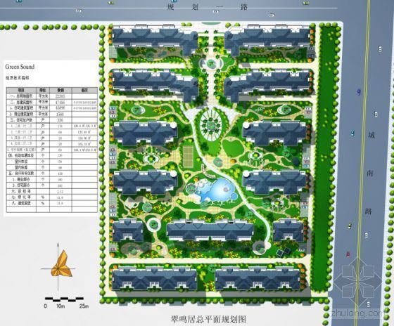 10个住宅户型平面图资料下载-某小区楼群设计方案文本（带户型平面图）