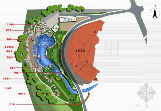 手绘建筑全套方案资料下载-山西宾馆山体整治工程全套方案