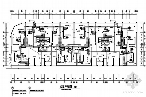 济南空调设计资料下载-济南某商住楼空调采暖设计图