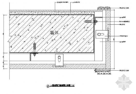 门结构大样图资料下载-墙面门套剖面大样图