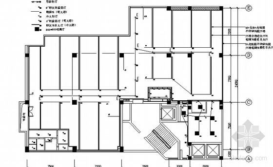 300m2网吧设计图纸资料下载-某网吧电气施工平面布置图