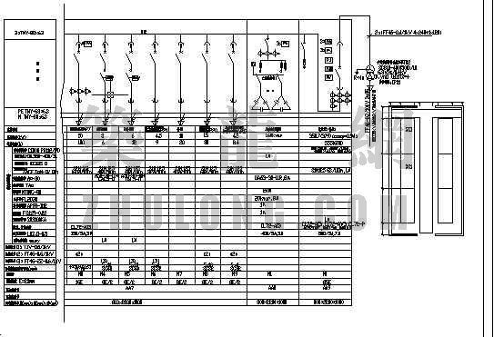 泵房布置平面资料下载-某泵房接线及配电室布置图