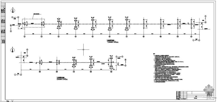 输煤栈桥平面布置资料下载-辽宁某输煤栈桥桩基节点构造详图