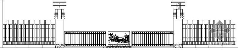 公园大门结构资料下载-某公园大门施工详图