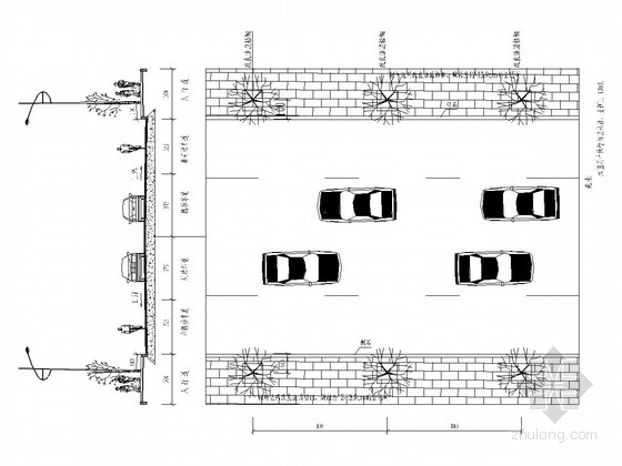 双向八车施工图资料下载-双向二车道工程绿化设计施工图