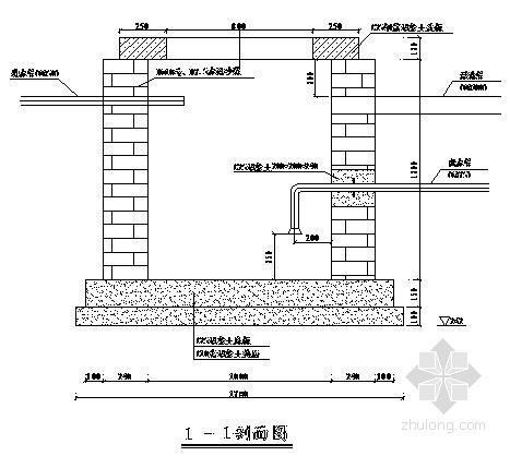 [福建]集水井结构布置图- 