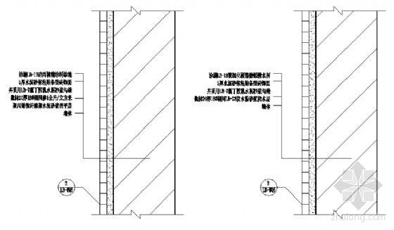 砖外墙节点资料下载-外墙条砖构造层次（II级设防）2