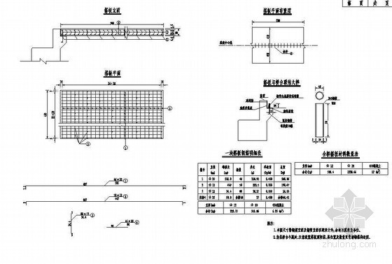 16m预应力空心板标准图资料下载-3×16m预应力简支空心板搭板钢筋构造节点详图设计