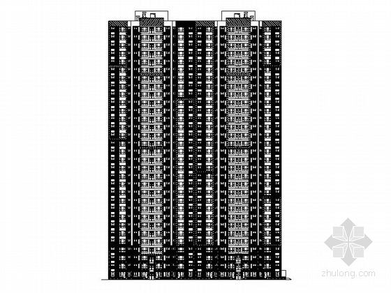 人防工程建筑图纸资料下载-[河北]高层一类剪力墙结构塔式住宅楼建筑施工图（含人防工程）