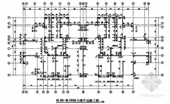 33层人防剪力墙住宅结构施工图（含建筑图）- 