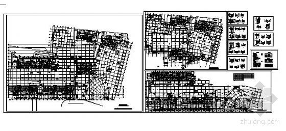 地下车库平面剖面资料下载-某地下车库采暖通风平面图