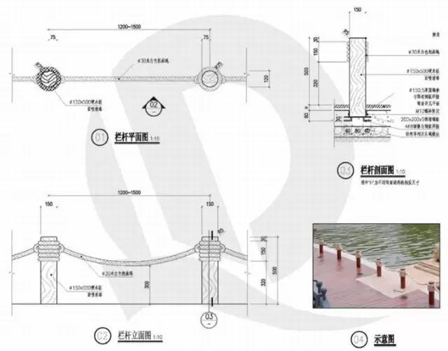 干货！恒大园林景观施工图标准（铺装、截水沟、景观亭、栈道）_84
