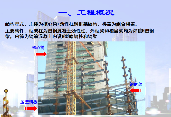 [北京]某综合楼钢结构施工技术介绍(共20页)-工程概况
