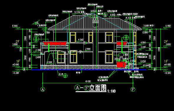 欧式别墅建筑结构施工图