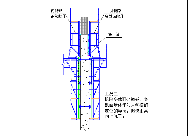 超高层建筑核心筒内爬模施工方案_4