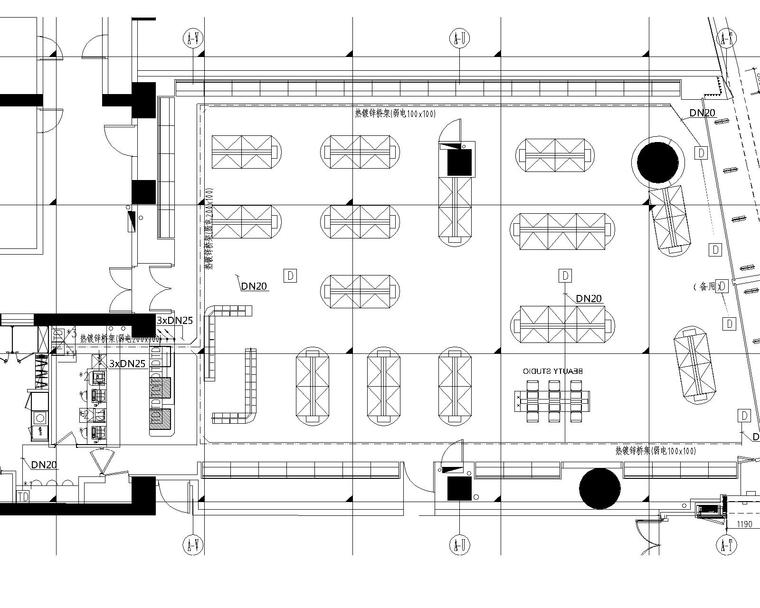 [广东]丝芙兰深圳壹方城电气施工图纸（含照明、消防、插座及空调配电图纸等）-弱点综合布线平面图