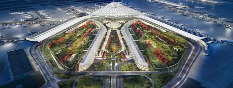 福斯特建筑事务所资料下载-史上最强PK丨芝加哥机场扩建项目！卡拉特拉瓦，SOM，福斯特谁将