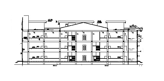 餐饮建筑设计方案SU资料下载-某多层美食城餐饮建筑设计方案施工图（方案CAD）