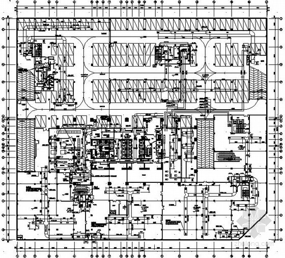 商务中心cad平面图资料下载-[江苏]商务中心综合楼暖通空调施工图