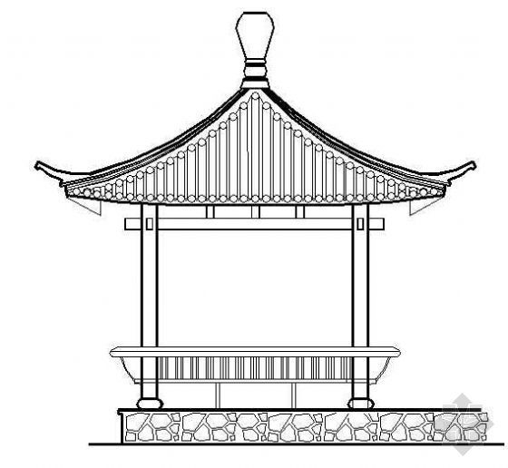 园林古建四角亭资料下载-古建四角亭施工详图