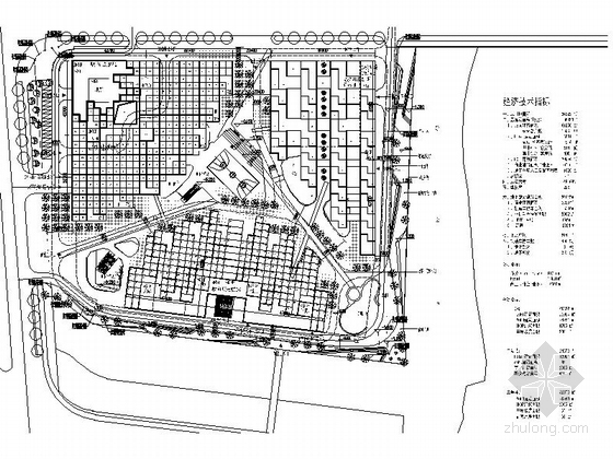 [江苏]现代风格错层式商业综合体及单体建筑设计方案文本（国际知名事务所）-现代风格错层式商业综合体设计总平面图