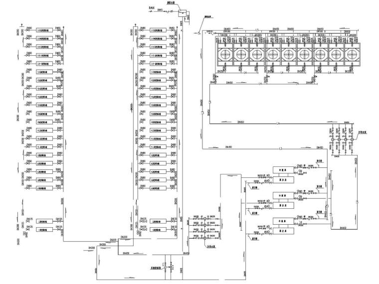 [广西]25层大型综合楼弱电智能化设计图纸（含弱电机房）-空调制冷水系统流程图.jpg