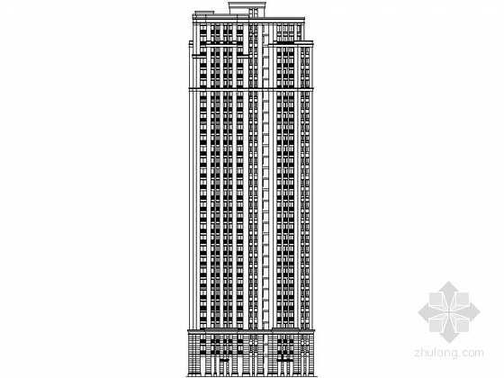 杭州高层办公楼效果图资料下载-[常州]某小区高层住宅楼建筑施工图（含效果图）