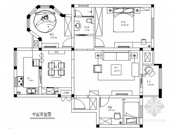 样板区装饰图资料下载-[上海]高层洋房区混搭风格三居室样板间装修施工图（含高清实景）